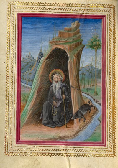 القديس أنتوني أبوت بواسطة تاديو كريفيلي